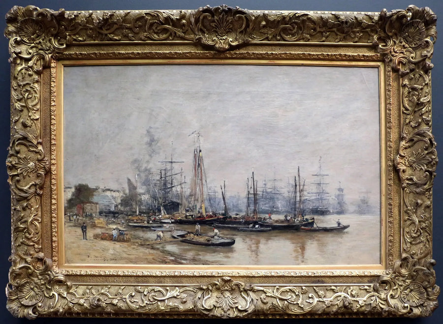 havnen i Bordeaux - Eugène Boudin