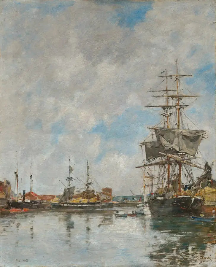 Deauville havn - Eugène Boudin