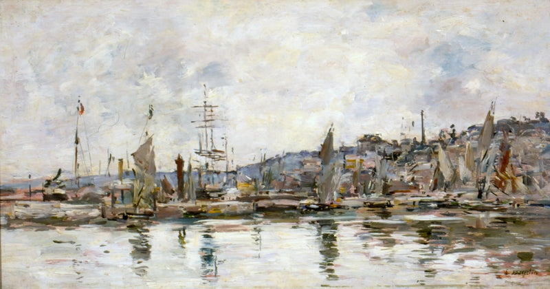 Honfleur havn - Eugène Boudin
