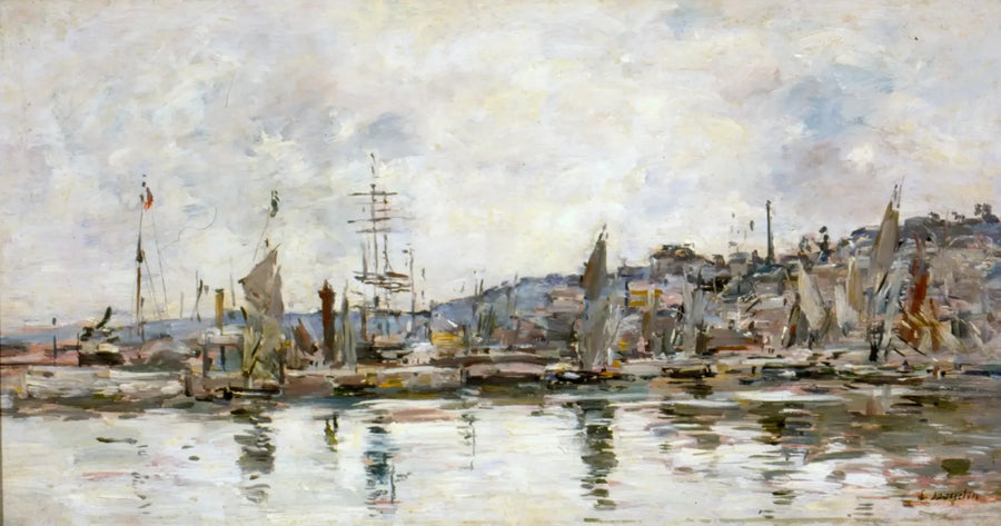 Honfleur havn - Eugène Boudin