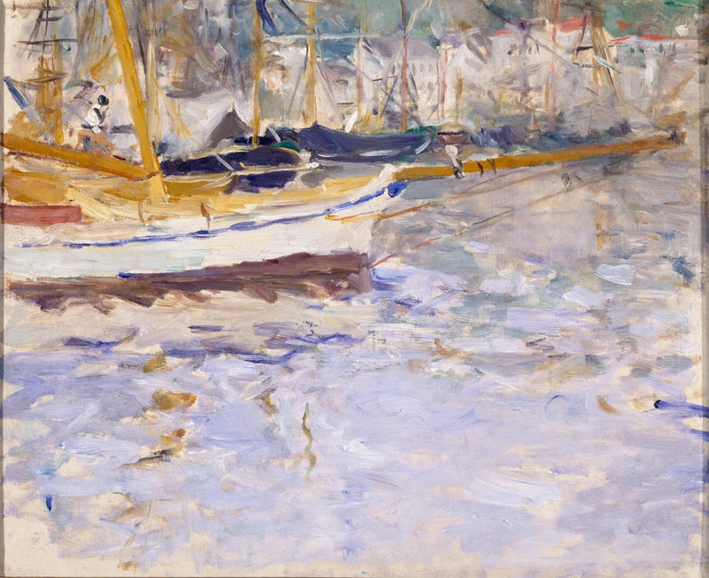 Havnen i Nice - Berthe Morisot