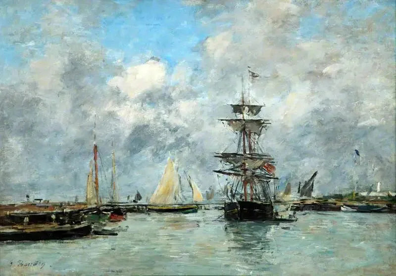 Trouville Havn - Eugène Boudin