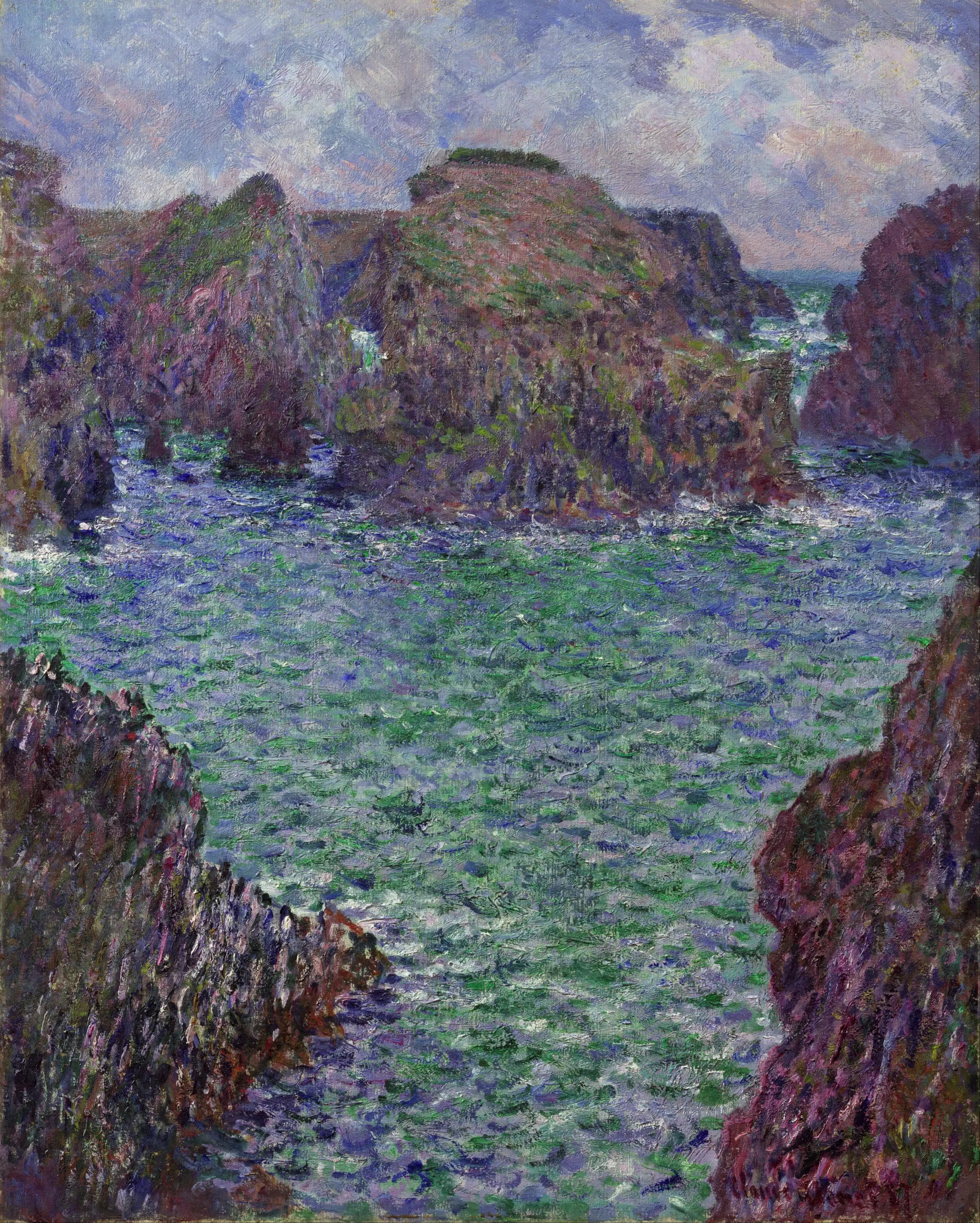 Reproduction du tableau « Port-Goulphar, Île-Belle - Claude Monet » par Alpha Reproduction en peinture à l’huile