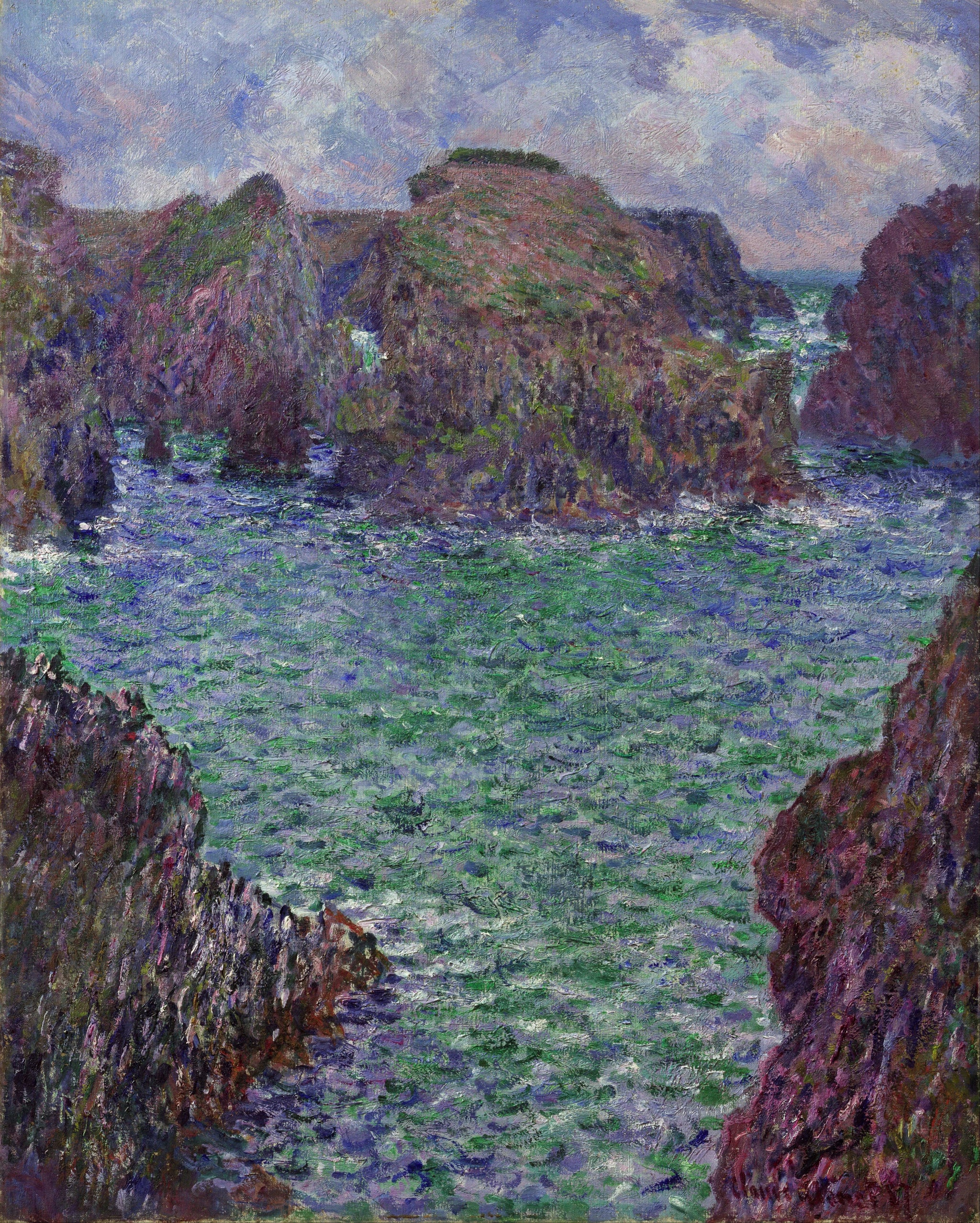 Port-Goulphar, Belle-Île W1094 par Claude Monet, Art Gallery of New South Wales