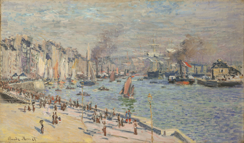 Havnen i Le Havre W297 - Claude Monet
