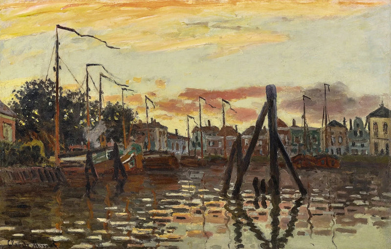 Havnen i Zaandam W188 - Claude Monet