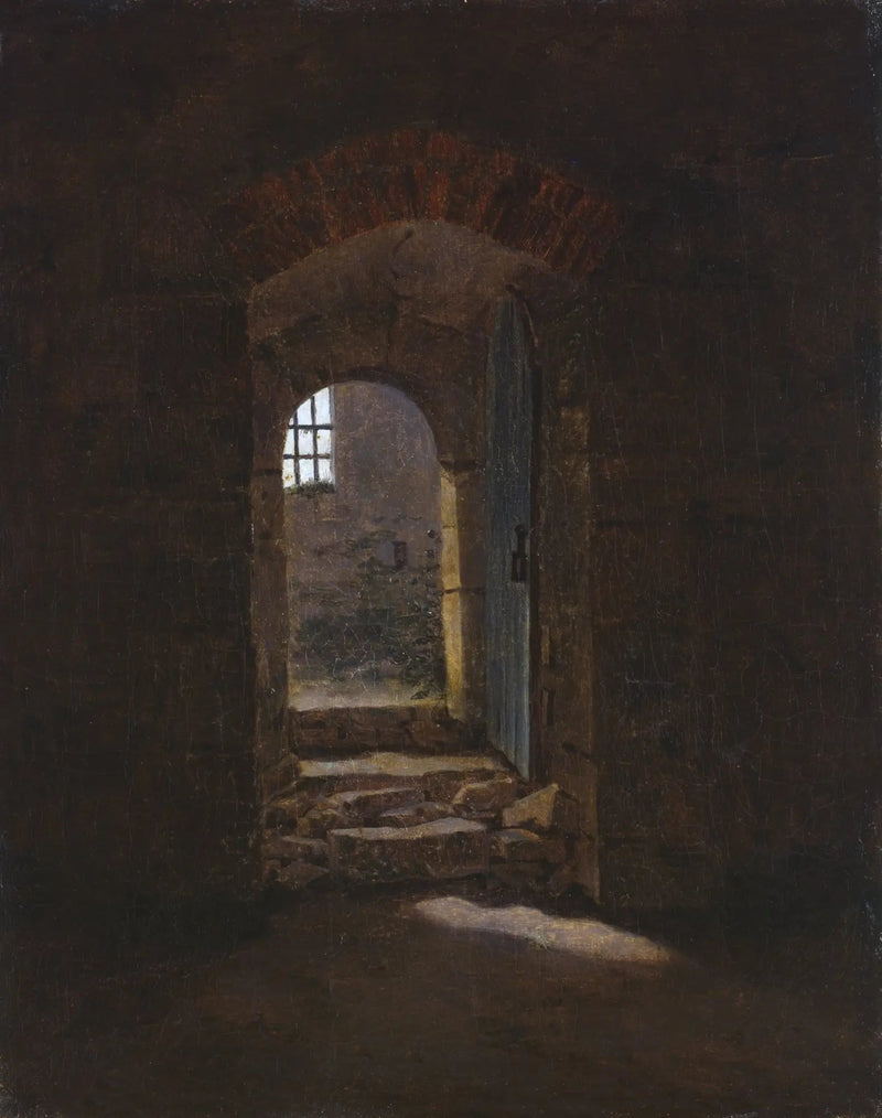 inngangsdør til Meissen - Caspar David Friedrich