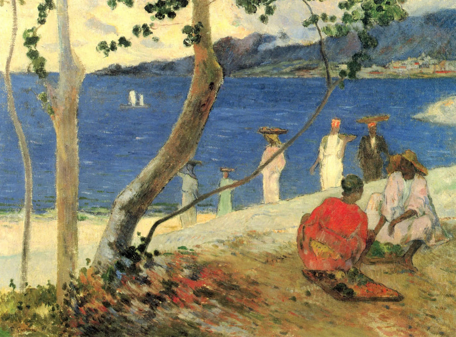 Fruktbærere ved Turin-håndtaket, eller Kystlinje II - Paul Gauguin