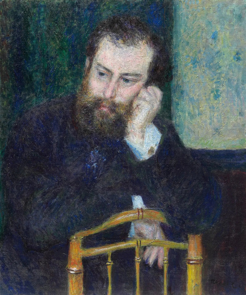 Portrett av Alfred Sisley - Pierre-Auguste Renoir