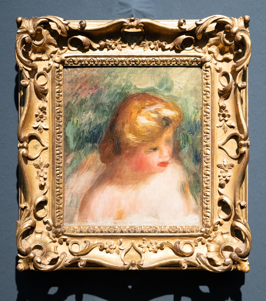 Bysteportrett av en ung kvinne - Pierre-Auguste Renoir