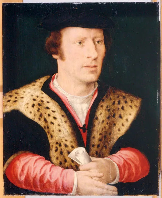 Portrett av Adriaan van der Goes (....-1560) - Joos van Cleve