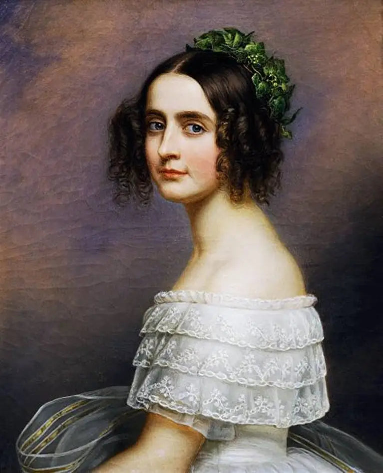 Portrett av Alexandra Amalie von Bayern (1826-1875) - Joseph Karl Stieler