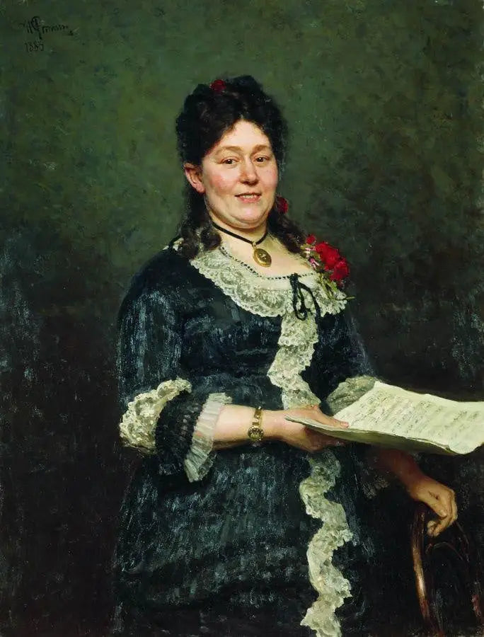 Portrett av Alexandra Molas - Ilya Repin