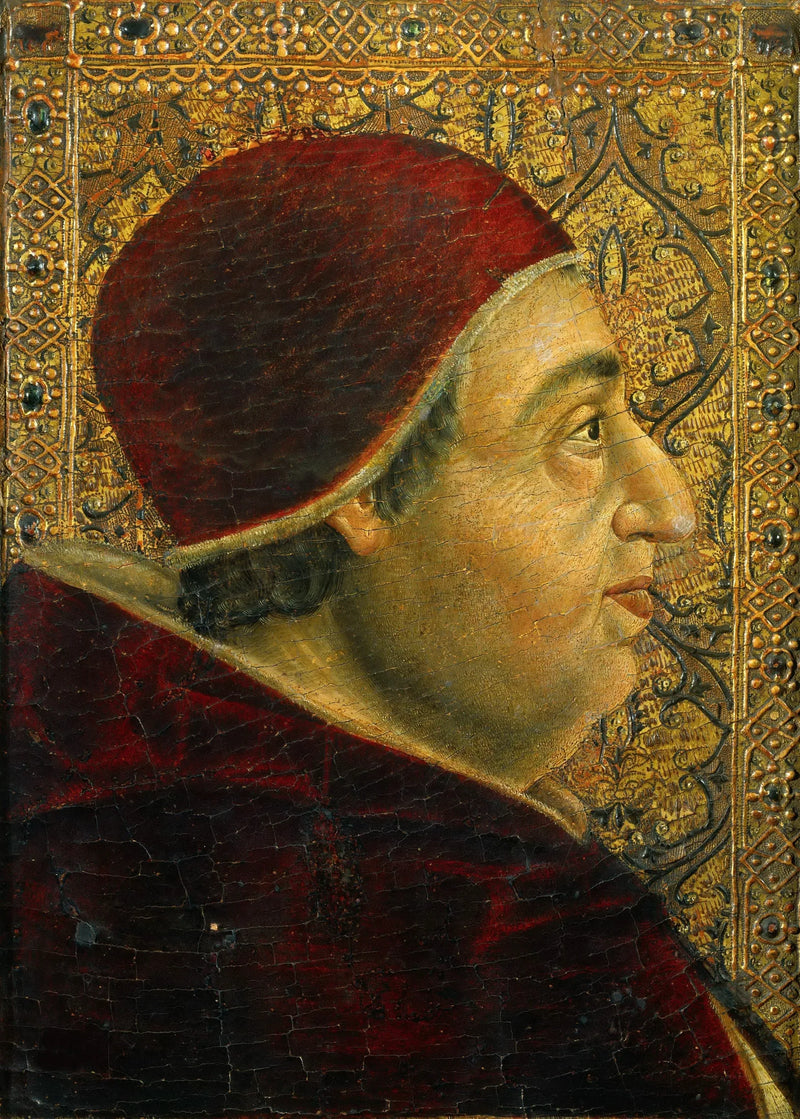 Portrett av Aleksander VI (Borgia, 1492-1503) - Pedro Berruguete
