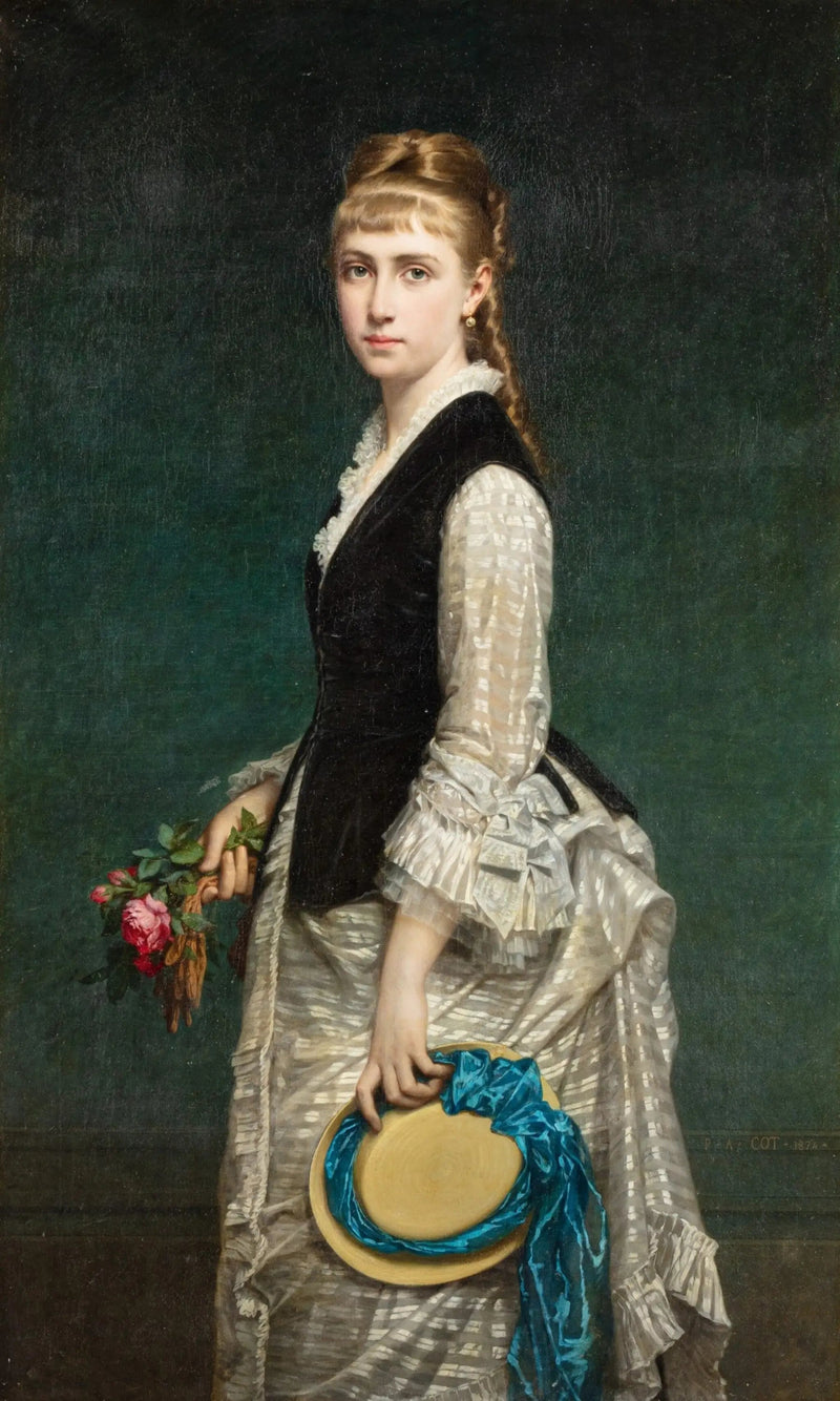 Portrett av Alice Heine, hertuginne av Richelieu, prinsesse av Monaco - Pierre Auguste Cot

Source:
Portrait d'Alice Heine, duchesse de Richelieu, princesse de Monaco - Pierre Auguste Cot