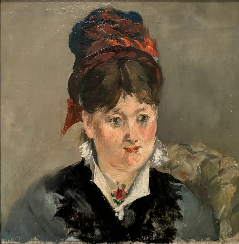 Portrett av Alice Legouvé i en stol - Édouard Manet