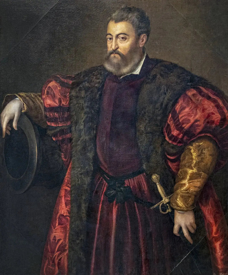 Portrett av Alfonso I d'Este - Tiziano