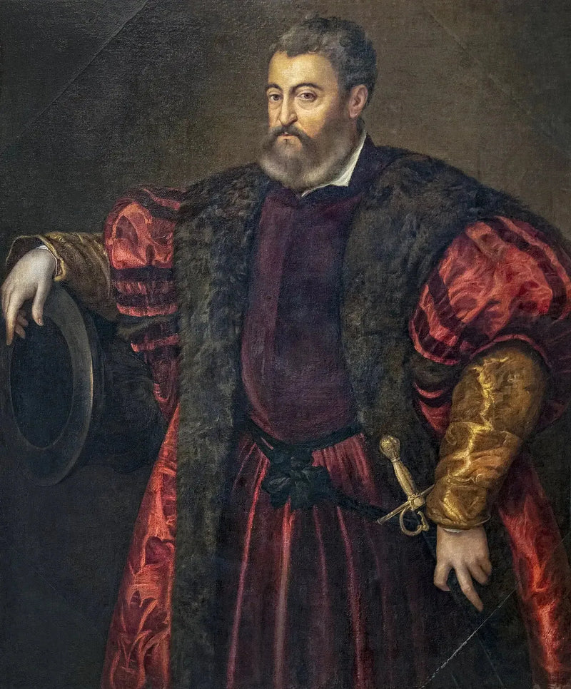 Portrett av Alfonso I d'Este - Tiziano