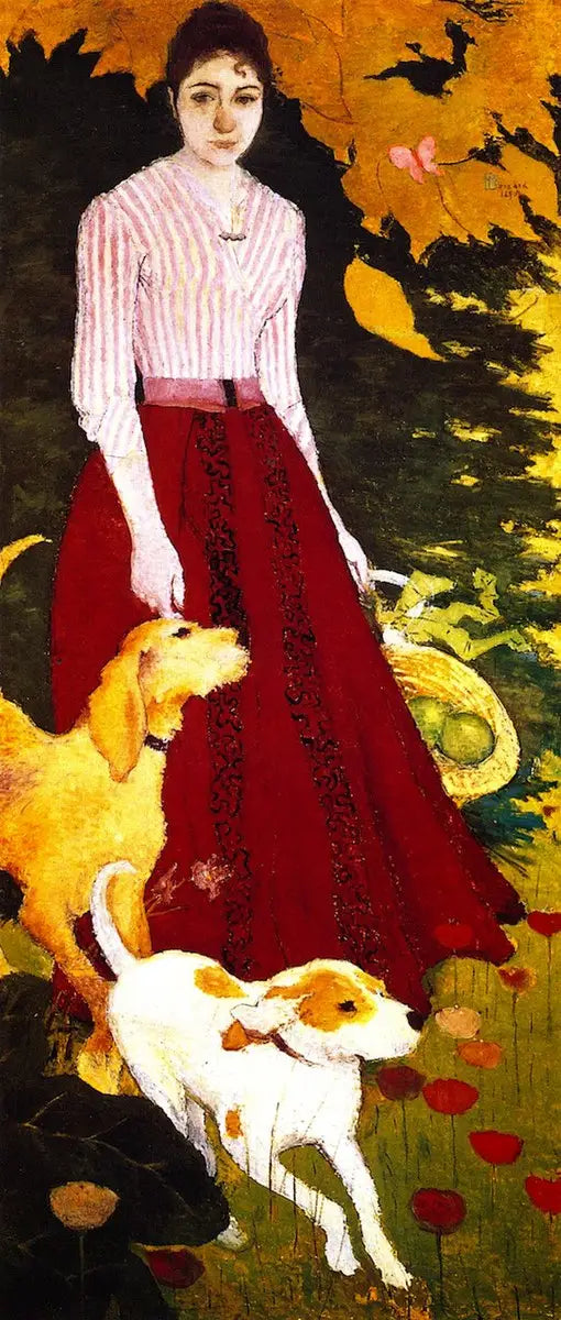 Portrett av Andrée Bonnard, søster av kunstneren - Pierre Bonnard