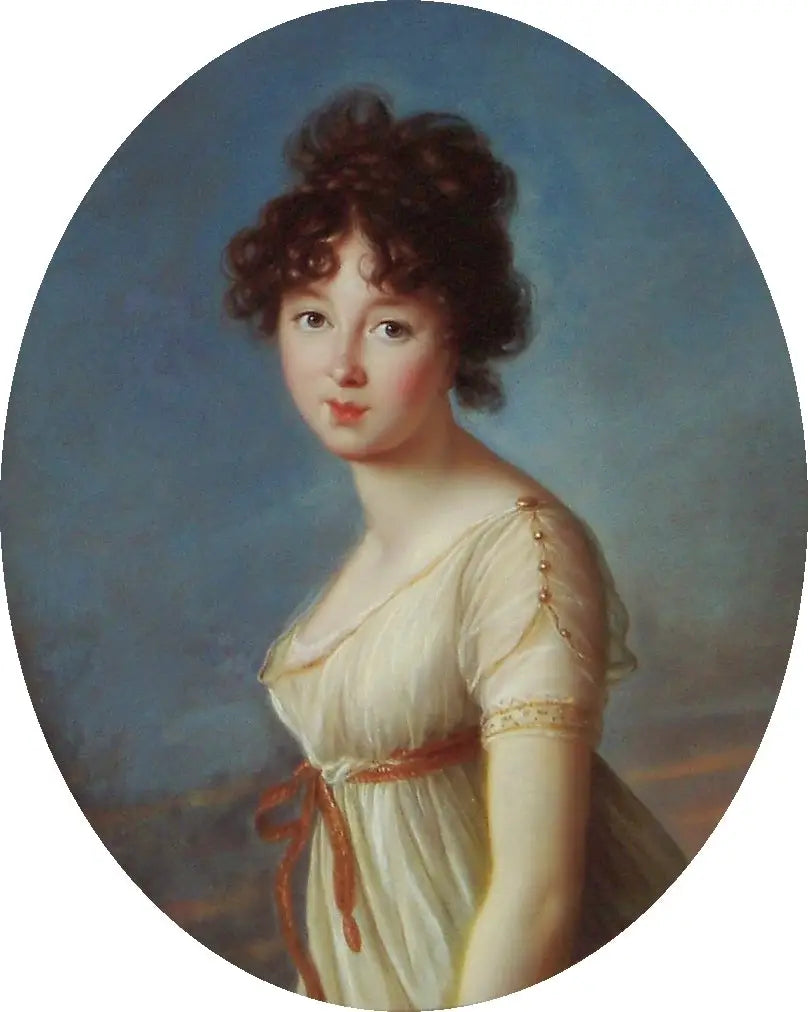 Portrait d'Aniela Czartoryska née Radziwiłł. - Élisabeth Vigée Le Brun image 1 copie de tableau peinte à la main