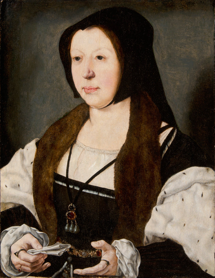 Portrett av Anna de Bergh, marchioness av Veere - Jan Gossaert