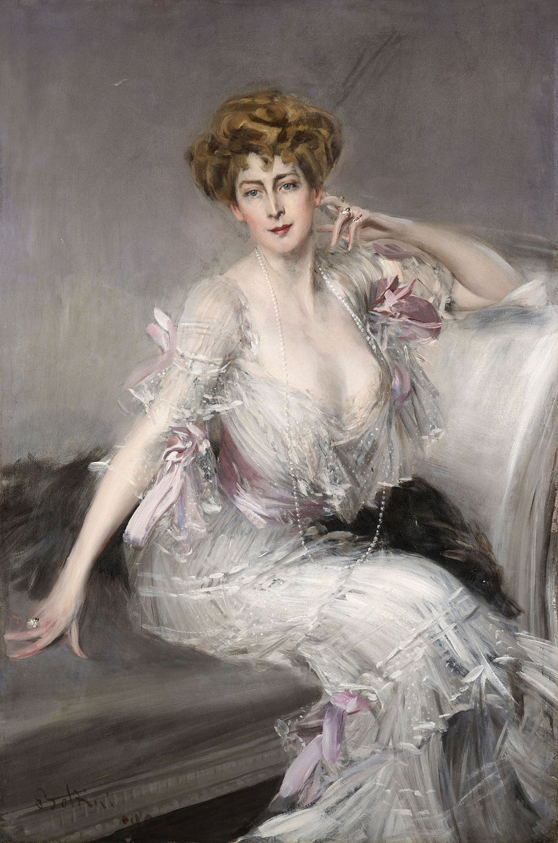 Portrett av Anna Elisabeth Hansen - Giovanni Boldini
