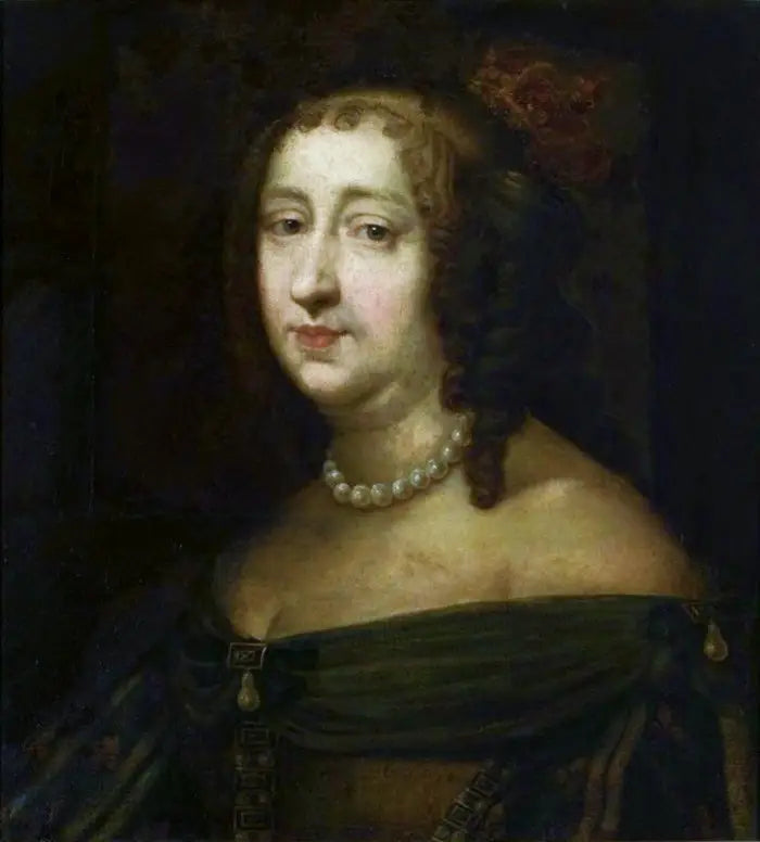 Portrett av Anne av Østerrike (1601-1666). - Pierre Mignard