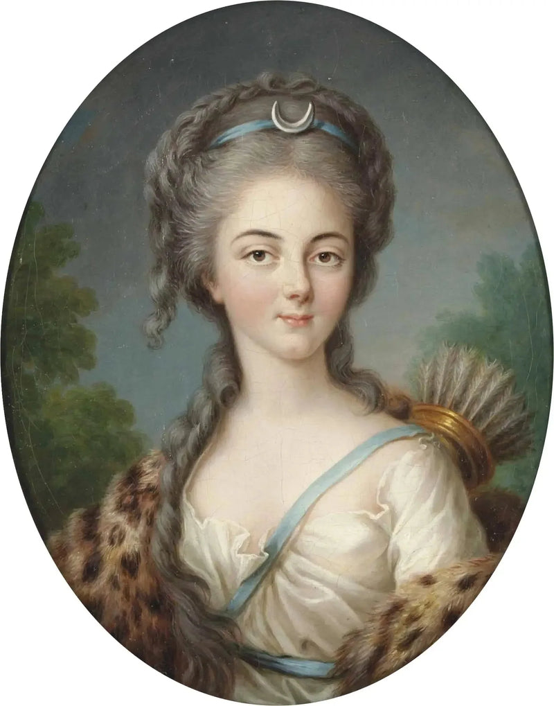 Portrett av Anne Charlotte de Lorraine, Mademoiselle de Brionne, som Diane - Élisabeth Vigée Le Brun

Source:
Portrait d'Anne Charlotte de Lorraine, Mademoiselle de Brionne, en Diane - Élisabeth Vigée Le Brun