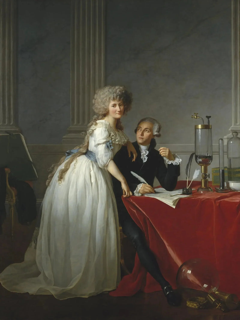Portrett av Antoine-Laurent Lavoisier og hans kone - Jacques-Louis David