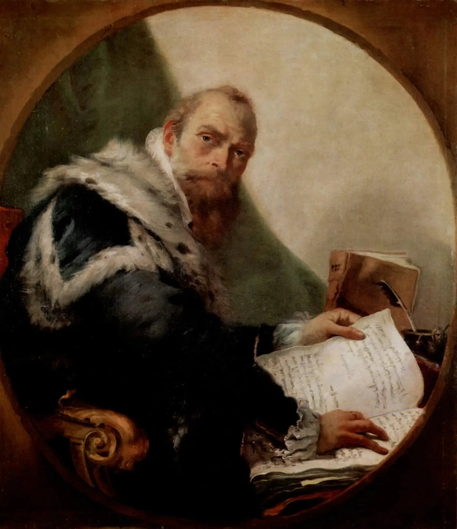 Portrett av Antonio Riccobono - Giovanni Battista Tiepolo
