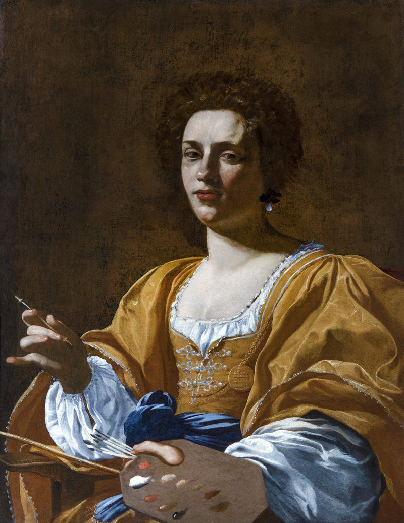 Portrett av Artemisia Gentileschi - Simon Vouet