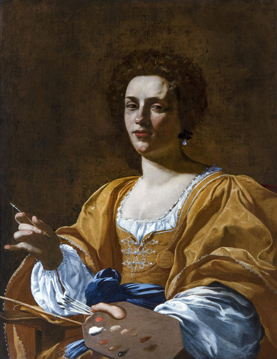 Portrett av Artemisia Gentileschi - Simon Vouet