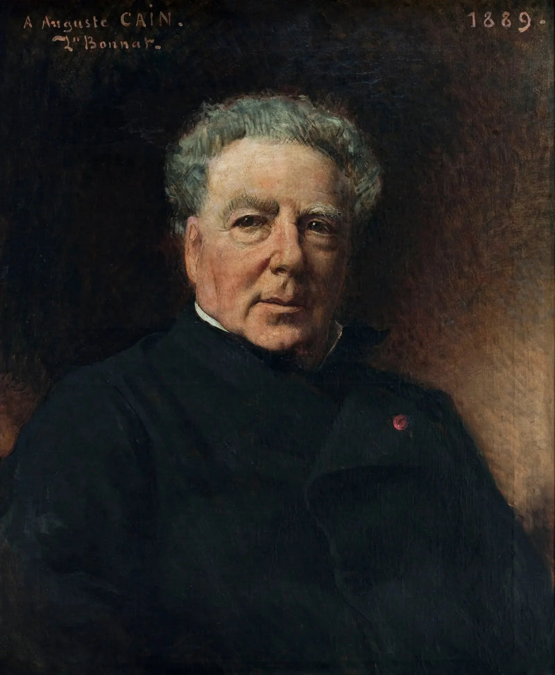 Portrett av Auguste Cain - Léon Bonnat