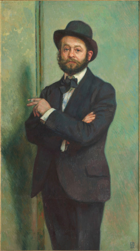Portrett av Auguste Perret - Théo van Rysselberghe