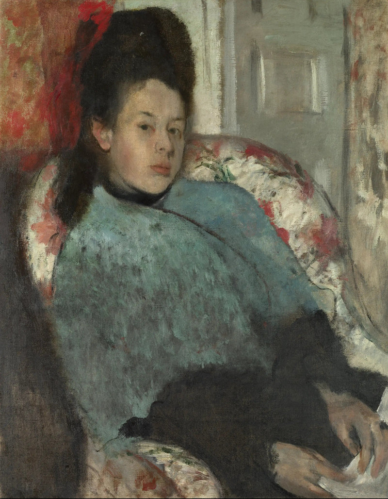 Portrett av Elena Carafa - Edgar Degas