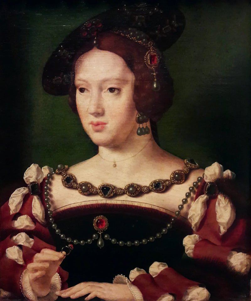 Portrett av Eleonora av Østerrike (1498-1558) - Joos van Cleve