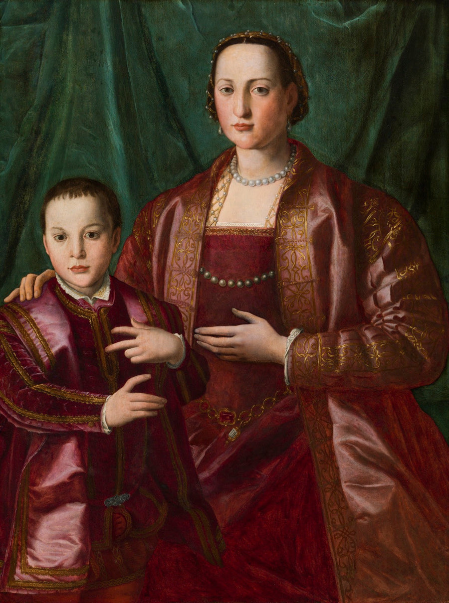 Portrett av Eleonora av Toledo og hennes sønn, Francesco de' Medici - Bronzino