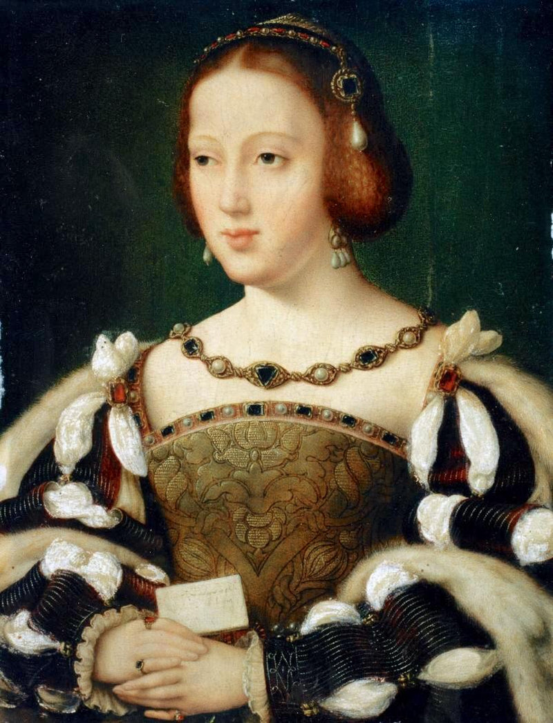 Portrett av Eleonore, dronning av Frankrike - Joos van Cleve