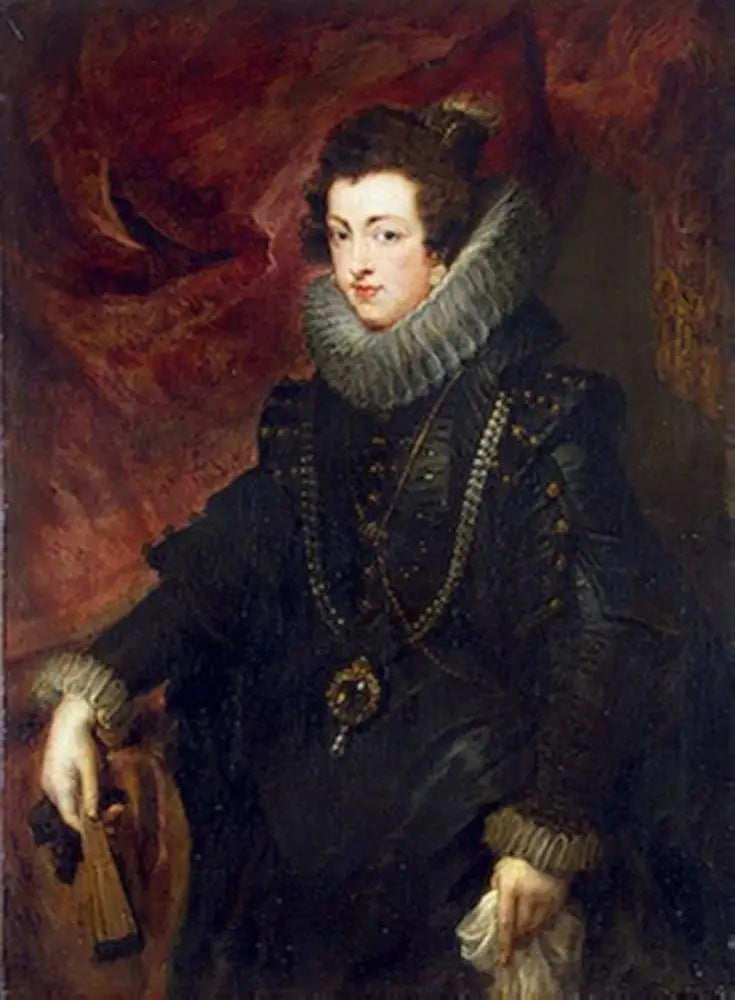 Portrett av Elisabeth av Bourbon, dronning av Spania - Peter Paul Rubens