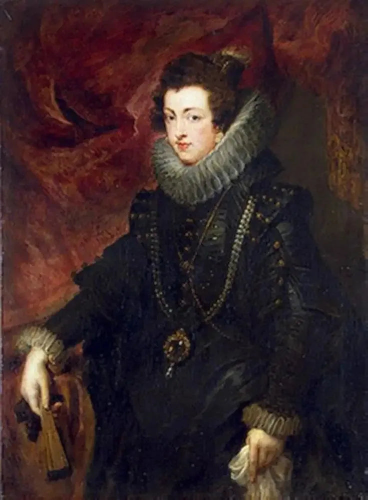 Portrett av Elisabeth av Bourbon, dronning av Spania - Peter Paul Rubens