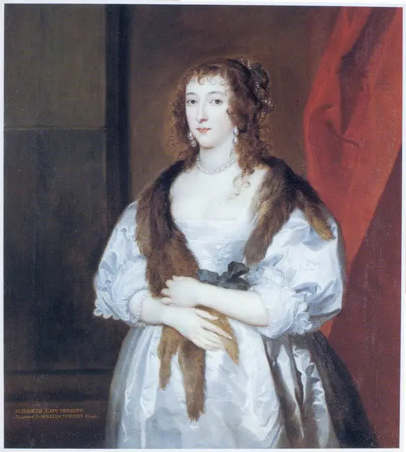 Portrett av Elizabeth Dormer (død i 1635), ektefelle av Edward Somerset, 2. greve av Worcester - Antoine van Dyck

Source:
Portrait d'Elizabeth Dormer (décédée en 1635), echtgenote van Edward Somerset, 2e marquis de Worcester - Antoine van Dyck