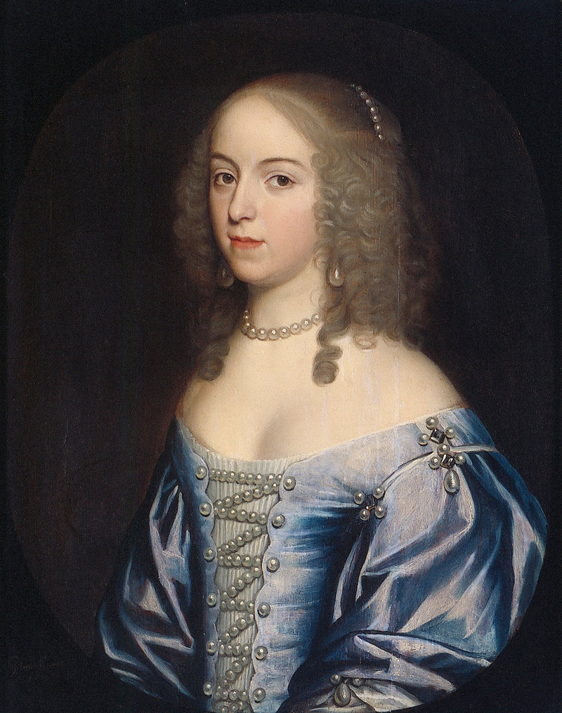 Portrett av Emilia van Nassau-Beverweerd (ca. 1635-1718) - Gerrit van Honthorst