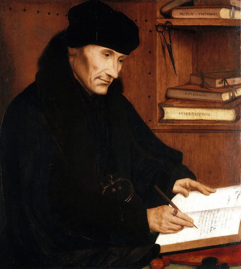 Portrett av Erasmus av Rotterdam (1466–1536) - Quentin Metsys
