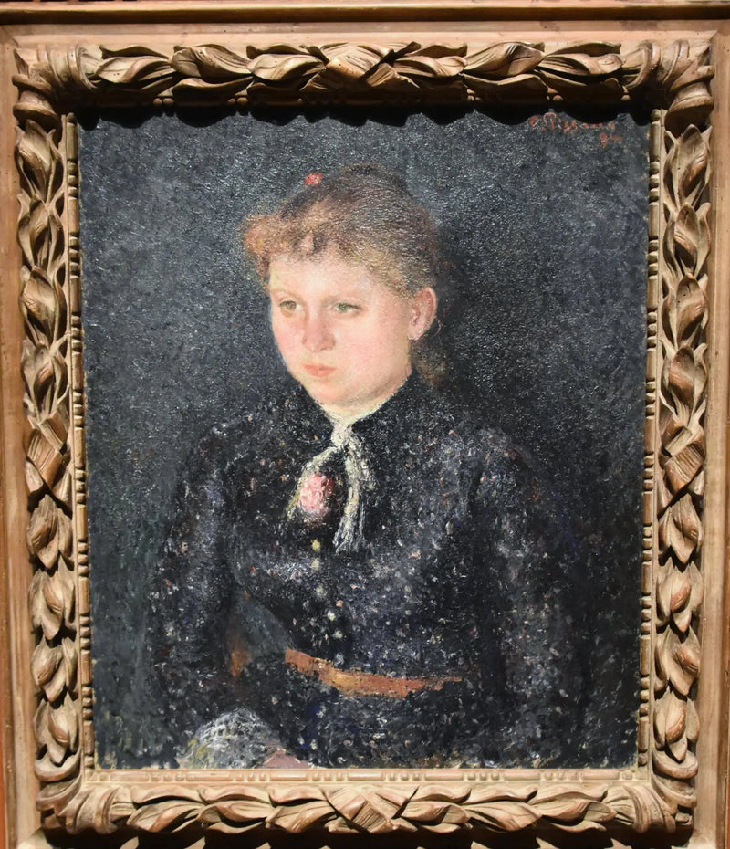 Portrett av Eugénie Estruc, kalt Nini - Camille Pissarro