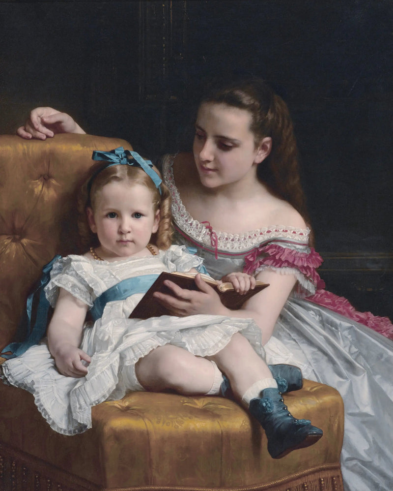 Portrett av Eva og Frances Johnston - Bouguereau