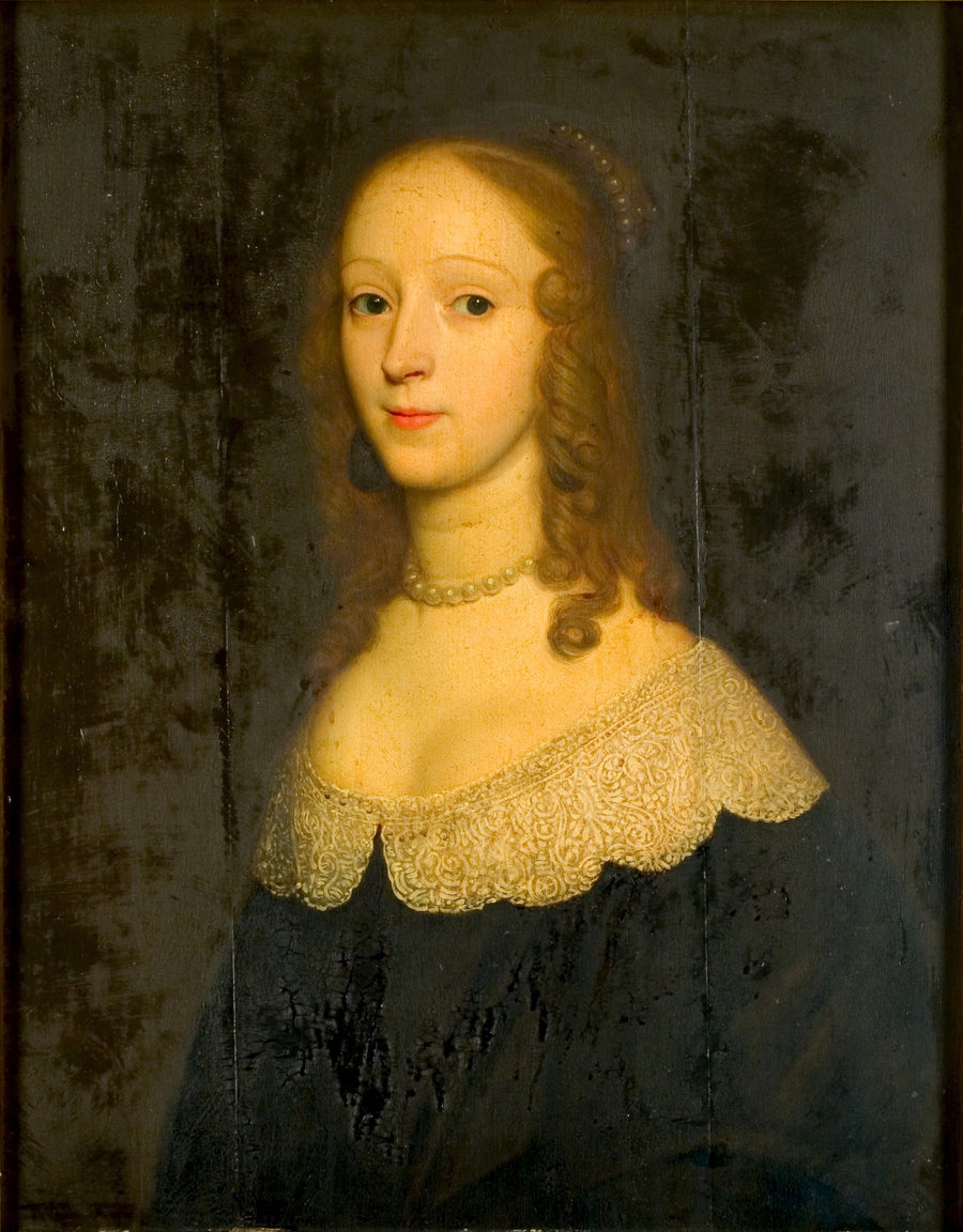Portrett av Helena van Hoecklum med Spaansweerd (-1650) - Gerrit van Honthorst