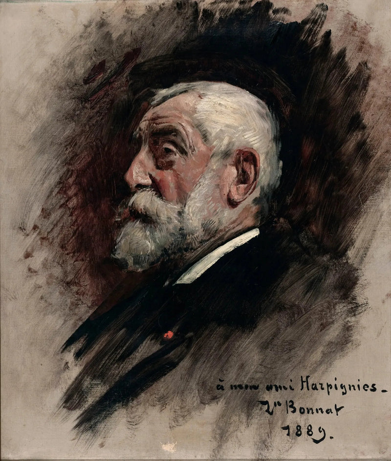 Portrett av Henri Harpignies - Léon Bonnat