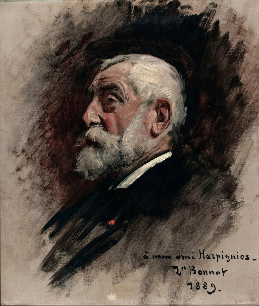 Portrett av Henri Harpignies - Léon Bonnat