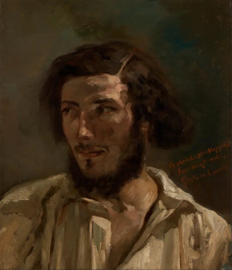 Portrett av Hippolyte (Pradelles ?) - Gustave Courbet