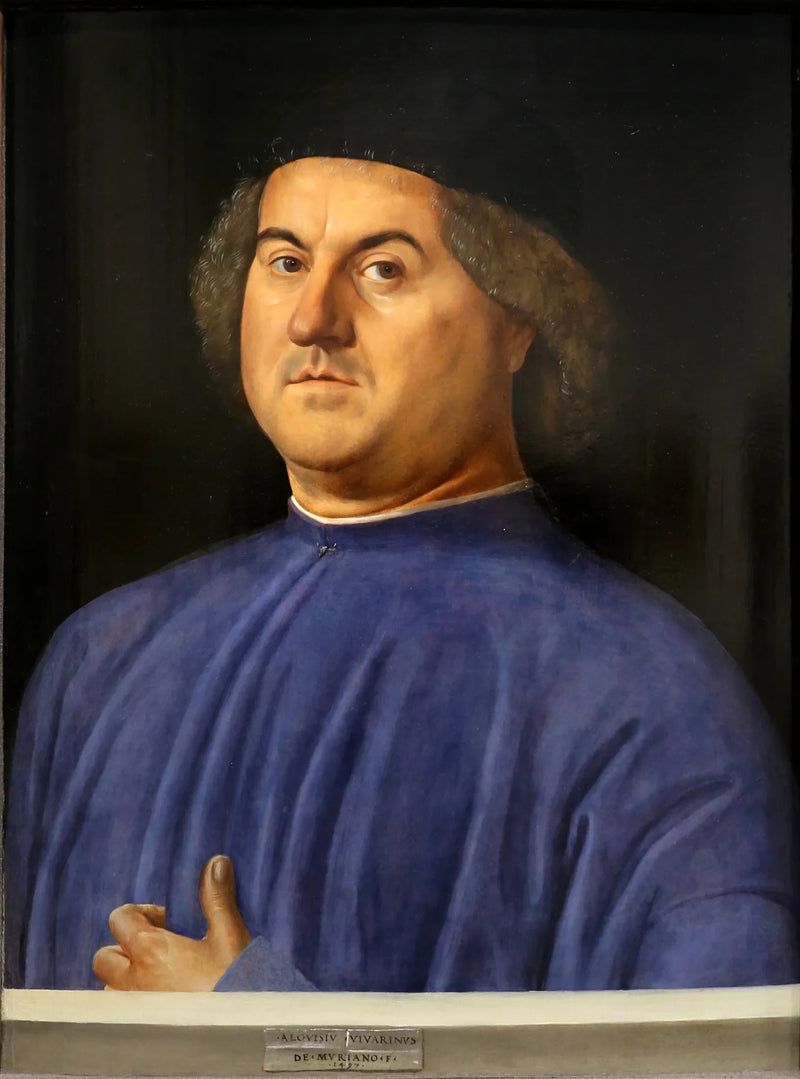 Portrett av en mann - Alvise Vivarini